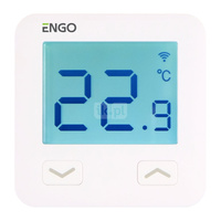 Termostat internetowy ENGO CONTROLS E10-W dwużyłowe 230 v biały z wyświetlaczem