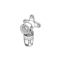 Kolano naścienne 90' TECE logo naścienne dwuczęściowy, mosiądz, 16 mm x 1/2'' (pz x GW)