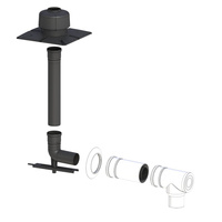 CONCEPT Zestaw szachtowy Ø 80/125 z trójnikiem rozszerzającym Ø 60/100 - Ø 80/125