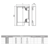 SZAFKA NATYNKOWA SN-0 (385x580x110)