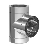 Trójnik 90' JEREMIAS 205-DWETN11 130 x 130 x 130 do odprowadzania spalin