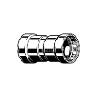Megapress S-mufa z SC-Contur stal niestopowa, powłoka cynkowo-niklowa, przyłącza zaprasowywane, nr wzoru 4315 dopuszczenie VdS centralne ogrzewanie zgodne z AGFW FW 524 DN: 50 D: 2