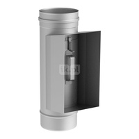 Wyczystka prostokątna z króćcem JEREMIAS FU1007 kominowa fi 250 długość 321 mm 210x140