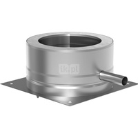 Płyta fundamentowa fi130mm z odpływem skroplin w bok montaż na cokole DWV66130