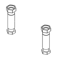 Komplet 2 szt. łączników kocioł - sprzęgło poziome V2 (35-55)