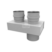 Kolektor przyłączeniowy rozdzielczy fi80/125mm z uszczelkami TWIN38A080/125