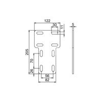 Łącznik teowy LT profilu KE OGCLTKE