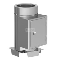 Element do czyszczenia fi130mm z płytą fundamentową z odpływem w dół