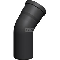 Kolano Concept By JEREMIAS 45' (pp) ZZ x ZW 60 x 60 mm spalinowe, kolor czarny