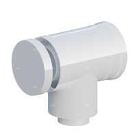 PP-AL kolano koncentryczne 87 st. z inspekcją przycięte DN60/100mm z uszczelką [EPDM]