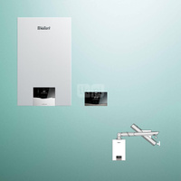 Pakiet - Kocioł gazowy dwufunkcyjny VAILLANT ecoTEC plus VCI 32CS/1-5 kondensacyjny wiszący 3.9 - 27 kW + Zestaw powietrzno-spalinowy + RegulatorsensoCOMFORT 720