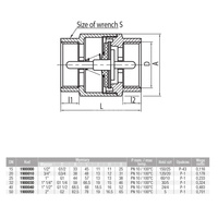 Zawór zwrotny VALVEX Tiger 3/4'' GW PN 10 max. 100'C