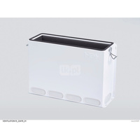 Rozdzielacz/kolektor zbiorczy powietrza do rury płaskiej, 18 przyłączy do łącznika przejściowego, szer. x wys. x gł.: 603 x 420