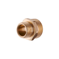 Nypel redukcyjny KFA Armatura, mosiądz, 1/2'' x 3/4'' (GZ)