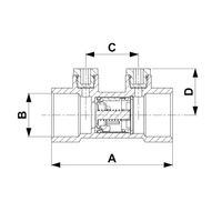 Zawór zwrotny KFA Armatura antyskażeniowy 1/2'' gw