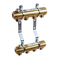 Rozdzielacz do instalacji c.o. TECE flex mosiądz GW 1'', 9-obieg. GZ