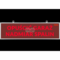 Tabl ostrzeg dwust TP-4.dAs2/H2 OPUŚCIĆ GARAŻ NADMIAR SPALIN wbud syren dwuton, zasil 12V