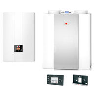 Pakiet - Kocioł gazowy dwufunkcyjny WOLF FGB-K-24 kondensacyjny wiszący 5.3 - 20.7 kW + RegulatorBM-2 + RekuperatorCWL 400L