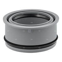 Złącze wewnętrzne MAGNAPLAST HT PLUS HTR redukcja, PP (szary), DN 160 x DN 110 (ww x wz), do kanalizacji