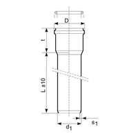 Rura kanalizacyjna zewnętrzna pvc-u MAGNAPLAST KGEL 160 x 3000 x 4.7 z kielichem wydłużonym lita pomarańczowa, klasa C - SN 8