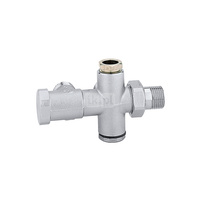 Zawór grzejnikowy do instalacji dwururowych, element łączący O 15 mm (seria 454) 1/2"