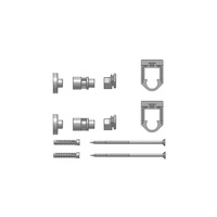 Zestaw mocowań Kermi Fertighausbefestigung 2er Set WA 30mm, Typ 11-33, 3. Konsole ab BL1800