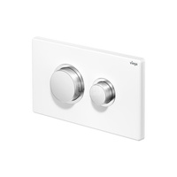 Przycisk uruchamiający do WC Prevista Visign for Public 11 nr wzoru 8631.1 płytka maskująca: stal nierdzewna biały błyszczący klawisz: stal nierdzewna biały błyszczący