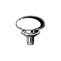 Kołpak VIEGA 54319 (akcesorium) do umywalki do bidetu tworzywo sztuczne (chromowanie) na zatrzask, okrągły