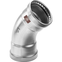 Łuk 45' VIEGA 1726XL, stal nierdzewna / stal nierdzewna, 76,1 mm (zw x zz)